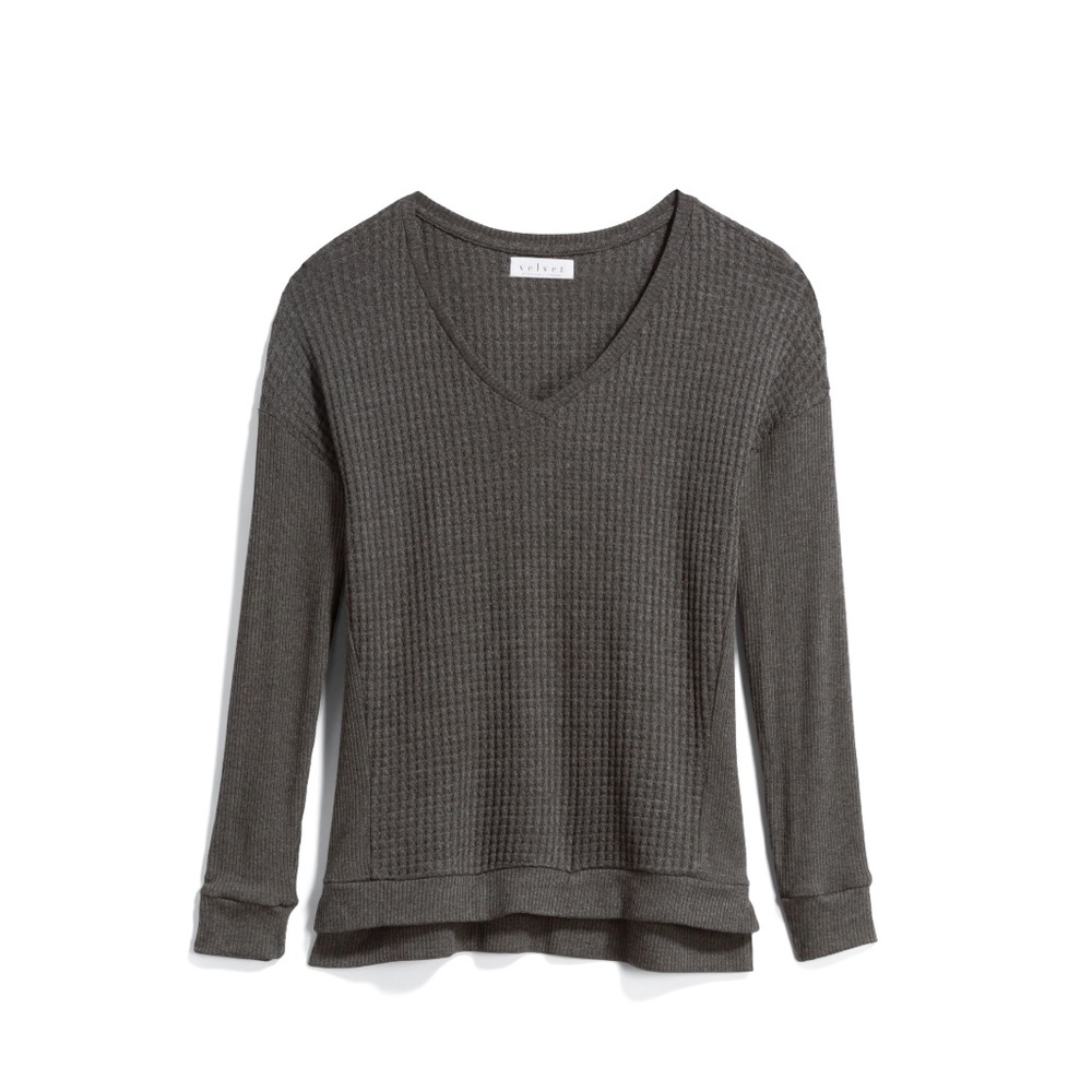 Zaidee V-Neck Textured Knit Top